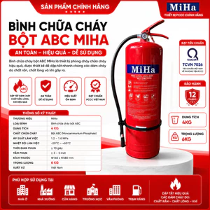 Bình Chữa Cháy Bột ABC 4KG Dập Cháy Hiệu Quả Vượt Trội Dùng Cho Gia Đình, Kho Xưởng [ Kiểm Định ]