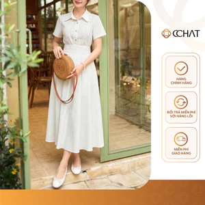Set Đồ Nữ 𝐂𝐂𝐇𝐀𝐓 Dáng Xòe Smocking Sophia Chất Liệu Tuytsi Cao Cấp 16BNS2032XT