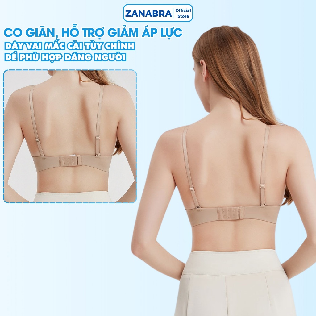 Combo 3 Áo ngực nâng ngực có gọng, Áo lót nữ su trơn mút vừa, không bị hằn da ZANABRA A522