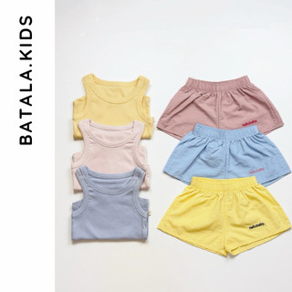Set đồ mùa hè cho bé BATALA KIDS, bộ mùa hè cho bé trai bé gái QUẦN SHORT GIÓ ÁO BA lỖ TĂM cho bé từ 1-6 tuổi