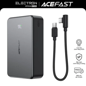 Pin Sạc Dự Phòng ACEFAST M29 20000mAh Sạc Nhanh 22.5W 2 Cổng Type-C + USB-A, Cáp Sạc Tích Hợp, Màn Hình LED Hiển Thị