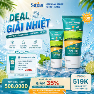 [Mua 2 tặng 1] Hai kem chống nắng nâng tone thể thao SPF100 tặng sữa rửa mặt sạch sâu