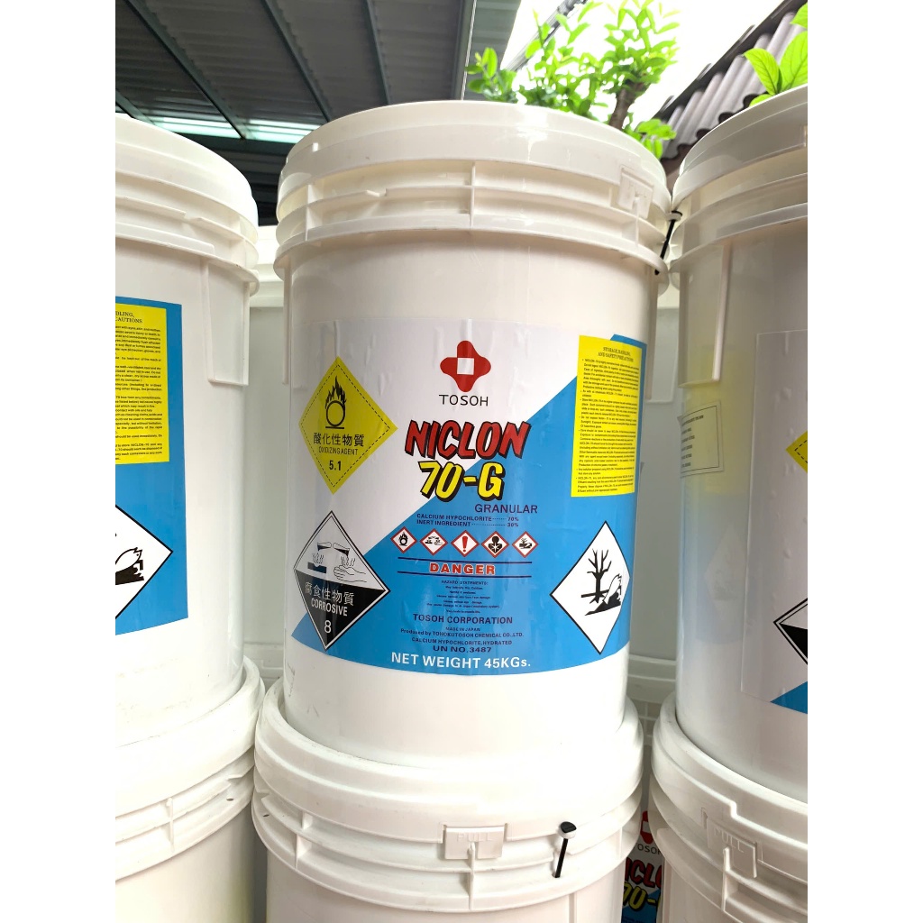 Clorine Niclon 70-G nồng độ 70% dùng sát trùng khử khuẩn nước hồ bơi, sinh hoạt