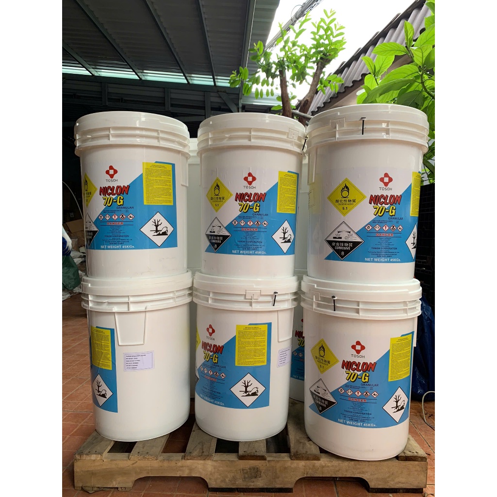 Clorine Niclon 70-G nồng độ 70% dùng sát trùng khử khuẩn nước hồ bơi, sinh hoạt