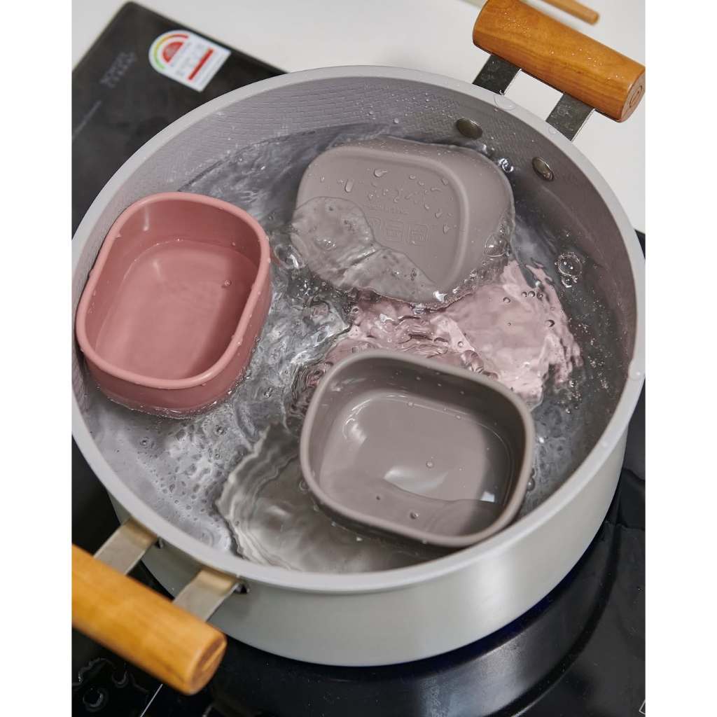 Hộp Bảo Quản Thực Phẩm, Đồ Ăn Dặm Cho Bé Firgi Hàn Quốc Platinum Silicone Có Nắp Đậy Kín Khí 200ml