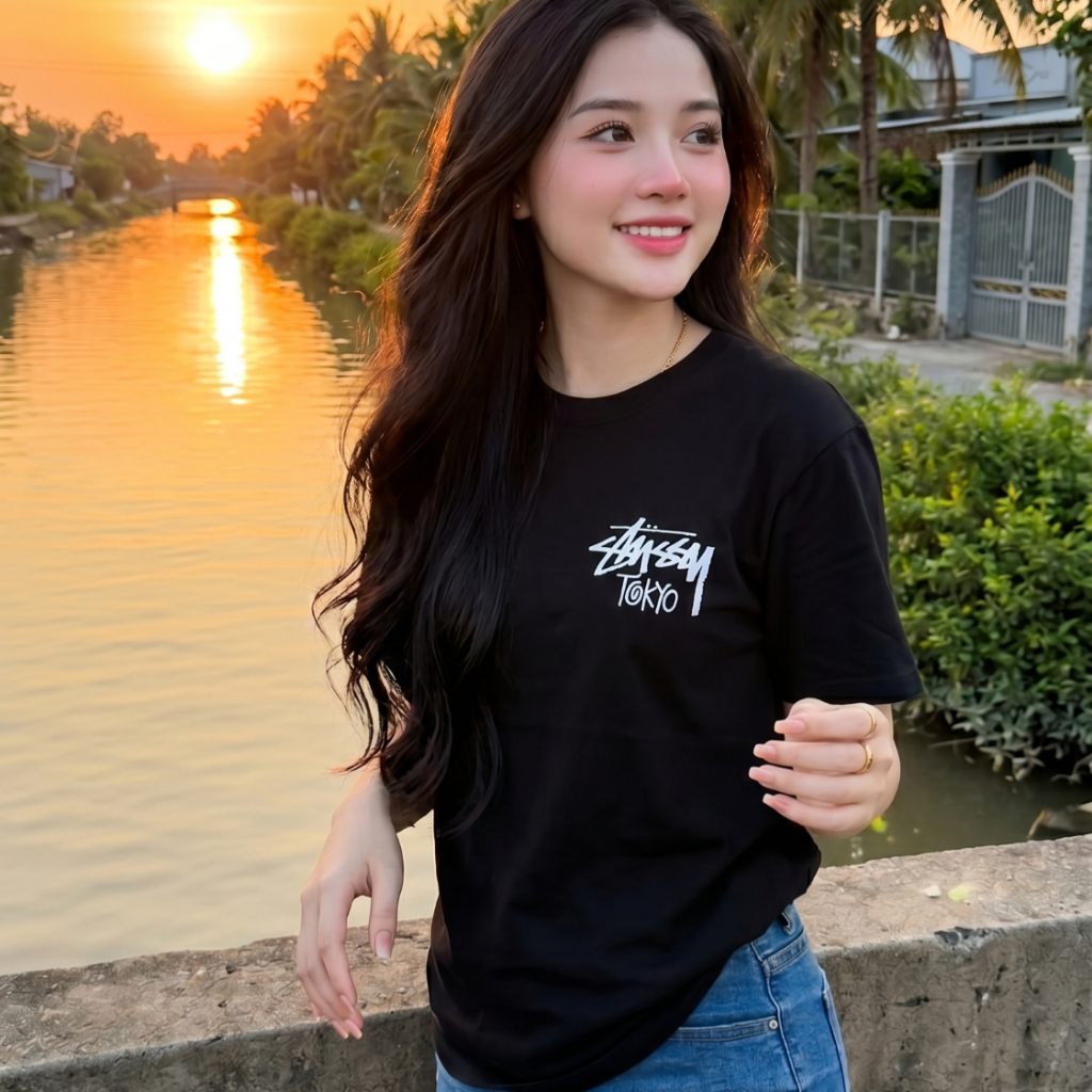 [Full Tag] Áo Thun Stuxxy New York Premium 100% Cotton 250GSm Phong cách nam nữ