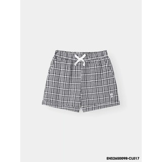 Quần Short Thun Bé Gái ENS26S009R | Wookids | 9-14 Tuổi | Caro Đỏ, Xanh | 100% Cotton Mềm Mát, Dễ Thương