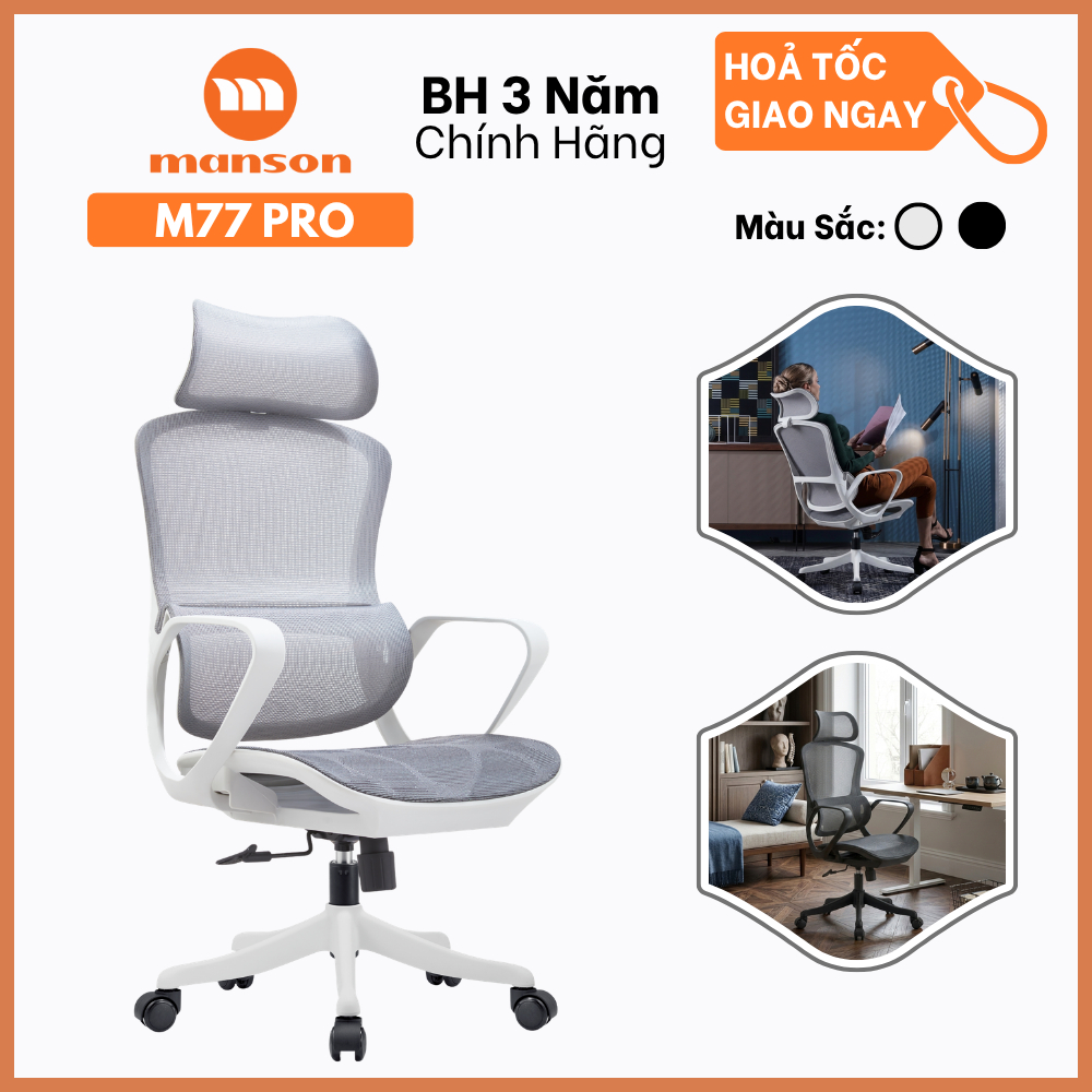 Ghế Công Thái Học Manson M77 Pro 2026