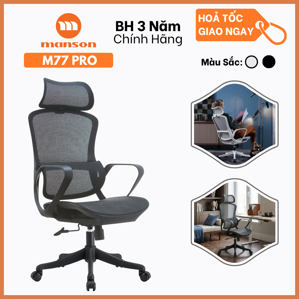 Ghế Công Thái Học Manson M77 Pro 2026
