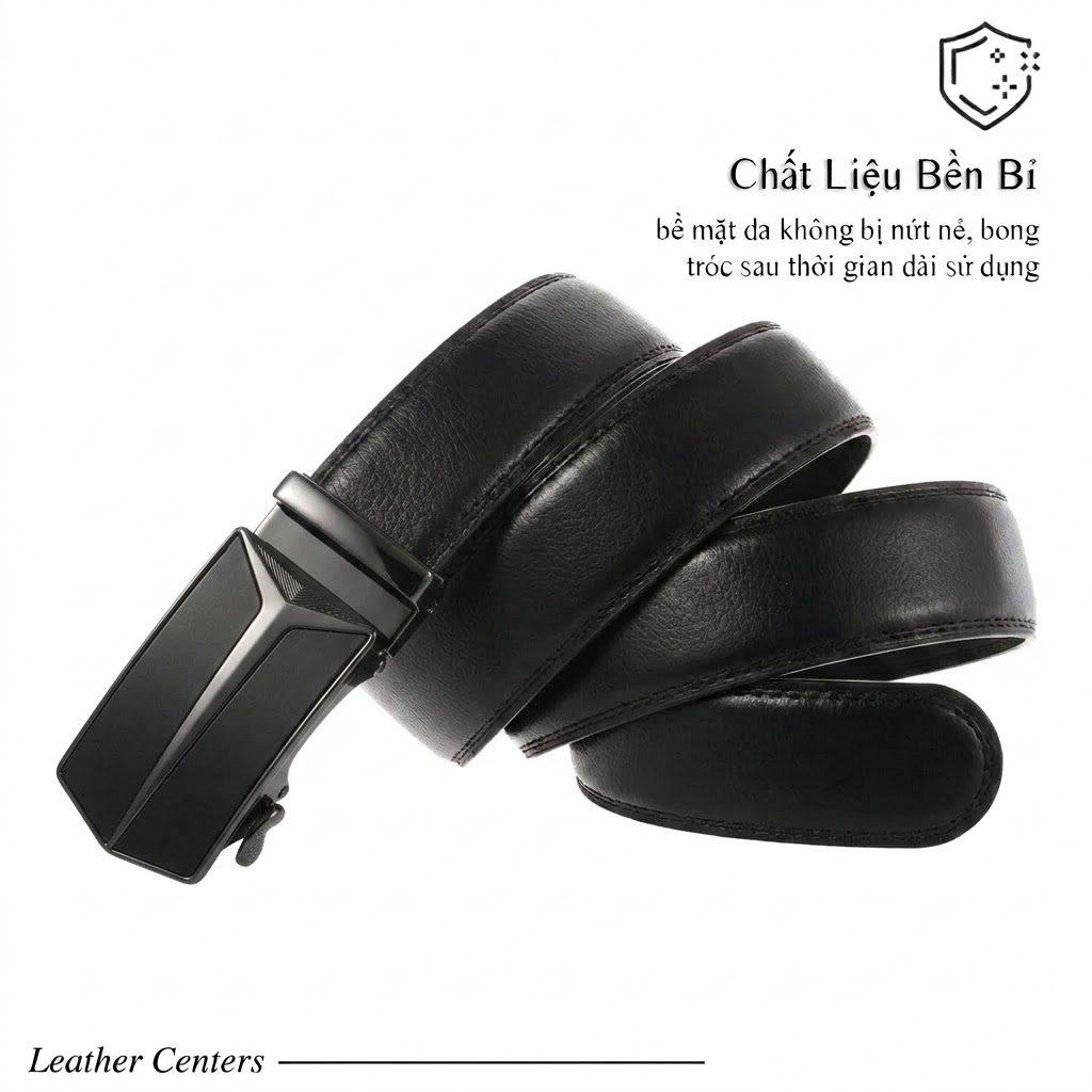 Thắt Lưng Nam TLY – Thắt Lưng Cao Cấp, Sang Trọng, Tặng Hộp, Phù Hợp Đi Làm, Đi Chơi