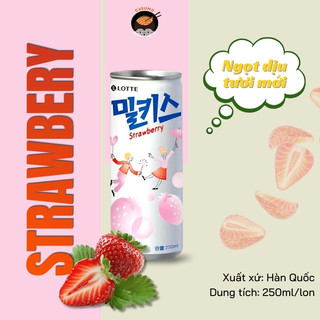 Nước soda sữa milkis mix vị Hàn Quốc -mì việt casumo - Thương Hiệu Hàn Quốc (250ml/lon)