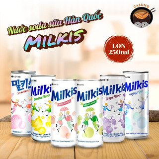 Nước soda sữa milkis mix vị Hàn Quốc -mì việt casumo - Thương Hiệu Hàn Quốc (250ml/lon)