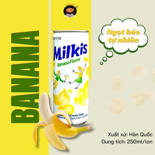 Nước soda sữa milkis mix vị Hàn Quốc -mì việt casumo - Thương Hiệu Hàn Quốc (250ml/lon)