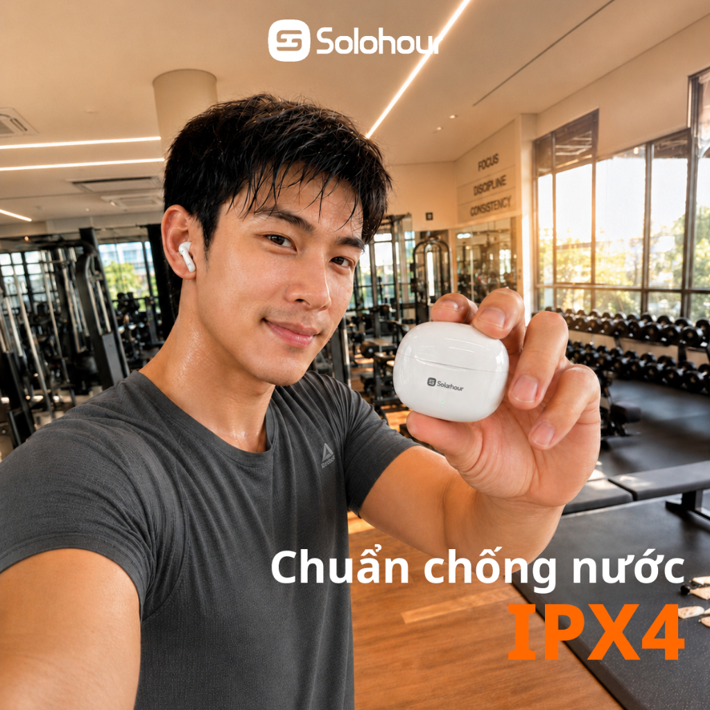 Solohour ST9 Tai Nghe TWS Bluetooth 6.0–Không Dây, 20H Pin, IPX4, Điều Khiển Cảm Ứng, Tai Nghe Nhét Tai