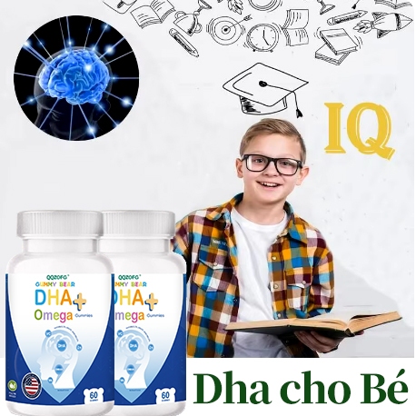 Omega 3 DHA cho bé – Vitamin tổng hợp D3 K2, Canxi hữu cơ, 60 viên hỗ trợ phát triển cod