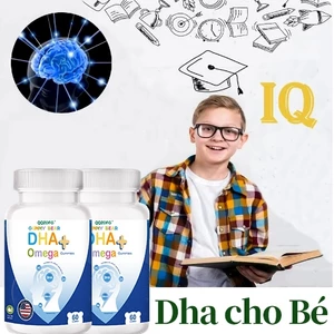 Omega 3 DHA cho bé – Vitamin tổng hợp D3 K2, Canxi hữu cơ, 60 viên hỗ trợ phát triển cod