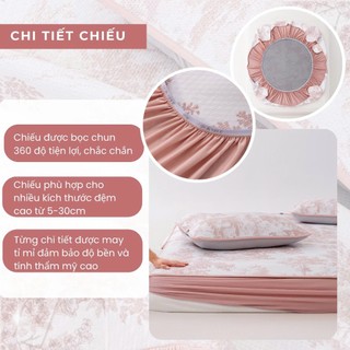 [PHIÊN BẢN MỚI] Chiếu điều hòa băng lạnh Ultra Cool Họa Tiết M2T BEDDING mát lạnh chất liệu cao cấp có đệm lót êm ái