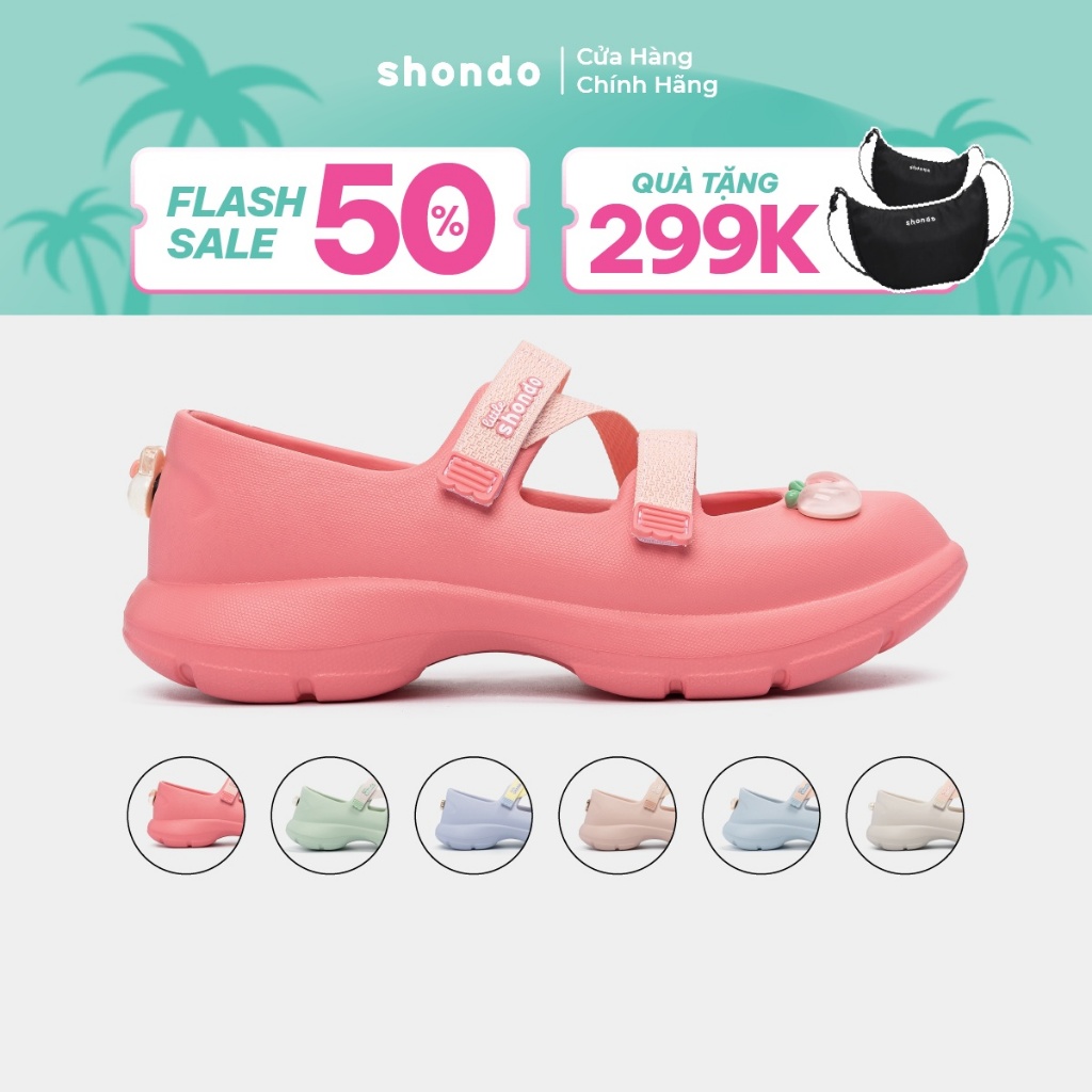 Giày Búp Bê Thể Thao Bé Gái Shondo Ballet Sneaker Dreamie Quai Ngang Mềm Nhiều Màu