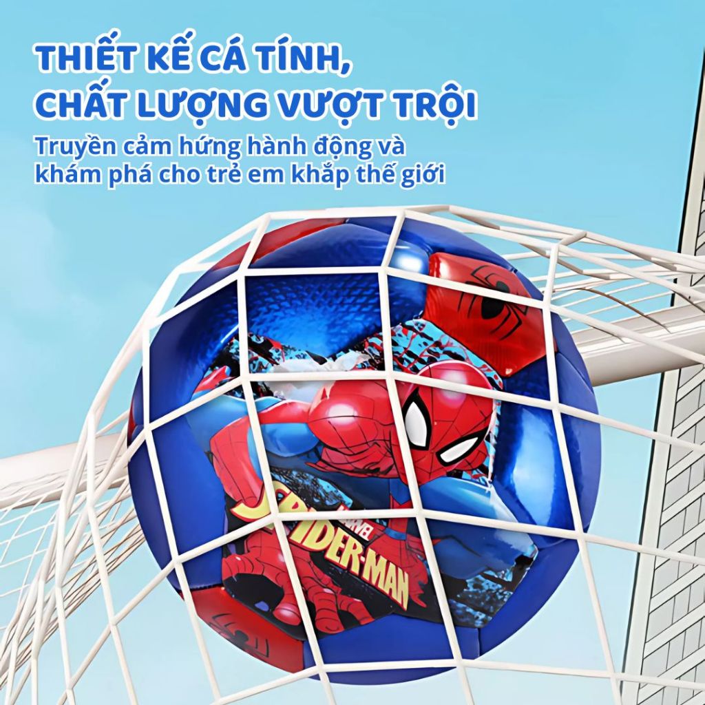 Bóng Đá Cho Bé Marvel Chính Hãng Spider Man Captain America Hulk Iron Man Size 2 Cho Trẻ Em