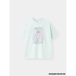 Áo Phông Bé Gái DTS26S019R | Wookids | Áo Thun Trẻ Em 2-9 Tuổi | Mềm Mại, Thoải Mái, Dễ Phối Đồ