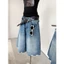 Quần ngố jean kèm belt, quần lửng rách gấu 280 TCHOOSE
