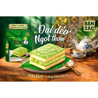 Bánh Bon mochi phủ cốm dừa (túi 137,5g x5 cái)