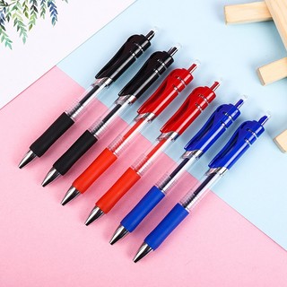 Bút Gel Bấm 0.5mm Đen/Đỏ/Xanh, Viết Mượt Không Nhòe, Mực Không Phai, Dùng Cho Học Sinh & Văn Phòng