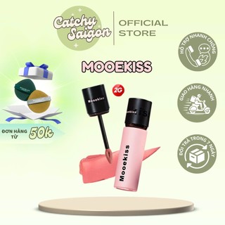 [MOOEKISS] Son Kem Bùn Mooekiss Nhung Mờ Vỏ Hồng Đen Velvet Lip Mud Mịn Môi, 2g