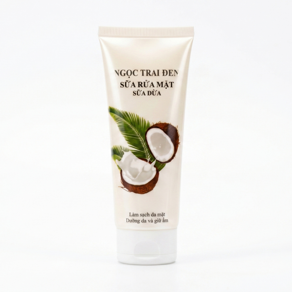 Sữa Rửa Mặt Làm Sạch Sâu Sữa Dừa 100ml Hỗ Trợ Kiềm Dầu Thu Nhỏ Lỗ Chân Lông (Trắng)