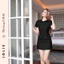 Set Váy Jolie Cổ Sen Tay Ngắn Phong Cách Tiểu Thư Sang Trọng