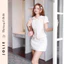 Set Váy Jolie Cổ Sen Tay Ngắn Phong Cách Tiểu Thư Sang Trọng