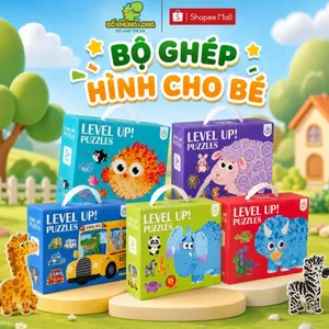 Bộ 6 Hình Ghép Mảnh Lớn Nhiều Cấp Độ cho bé 2-4 tuổi BỐ KHỦNG LONG - Đồ Chơi Giáo Dục Cho Bé