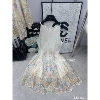 Váy 2 Dây Thêu Hoa Siu Sang QCCC [Sẵn]