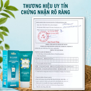 Sữa Rửa Mặt Làm Sạch Sâu Giảm Mụn Dưỡng Ẩm Sáng Da 100ml - Saras Beauty SR Clover