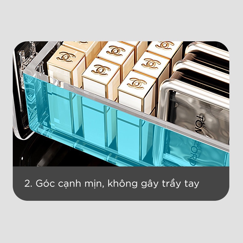 Kệ Mỹ Phẩm Trong Suốt 3 Tầng Thiết Kế Bậc Thang - Khay Đựng Đồ Đa Năng Trang Trí Bàn Trang Điểm | BigBuy360 - bigbuy360.vn