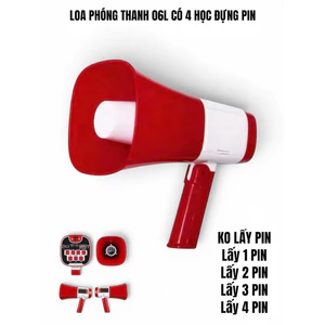 Loa Phóng Thanh 06L Có Kết Nối Bluetooth Công Suất 80W Âm Thanh To Rõ Kèm Pin Sạc Tiện Lợi