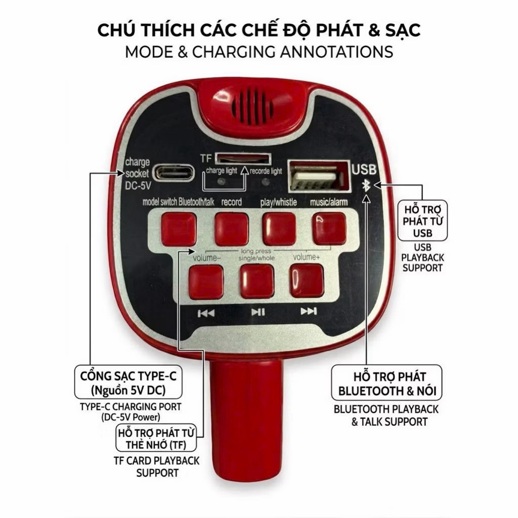 Loa Phóng Thanh 06L Có Kết Nối Bluetooth Công Suất 80W Âm Thanh To Rõ Kèm  Pin Sạc Tiện Lợi