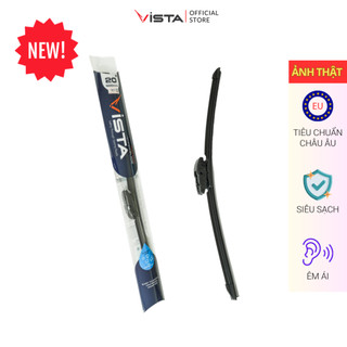 Gạt Mưa Vista Thân Mềm Cao Cấp - Ecoflat - Tiêu Chuẩn Cho Xe Ô Tô Toyota Rush - Lưỡi Silicon - Tiêu Chuẩn Châu Âu