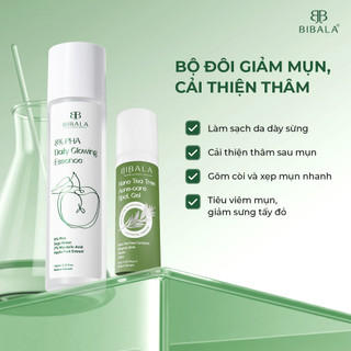 Bộ đôi Nước dưỡng 8% PHA 8% PHA DAILY GLOWING ESSENCE 150ML + GEL chấm mụn Tràm Trà NANO TEA TREE ACNE-CARE SPOT GEL 15M
