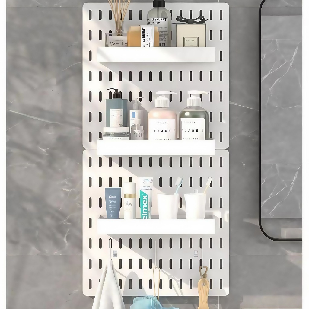 Bảng Pegboard Treo Tường Thông Minh Không Cần Khoan – Kệ Treo Đồ Đa Năng Cho Nhà Bếp, Phòng Làm Việc | BigBuy360 - bigbuy360.vn