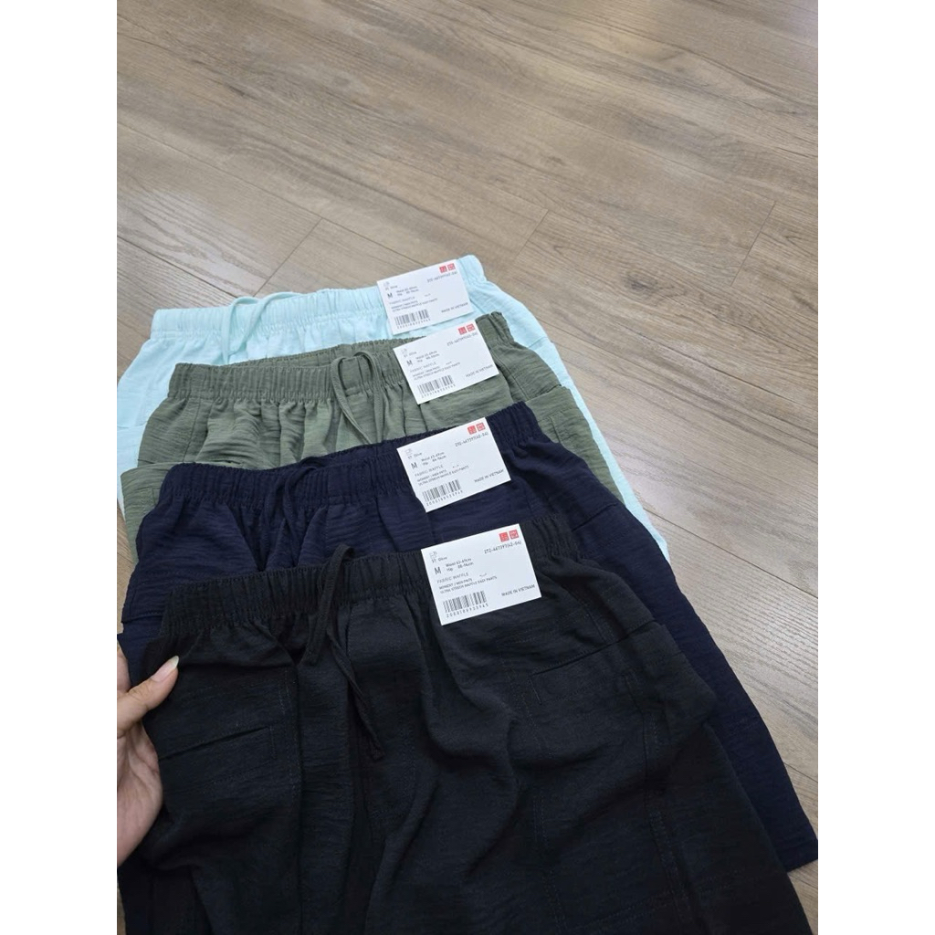 Quần short nữ vải đũi lên từ vải dư(40-62kg)