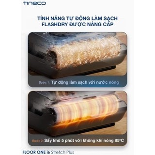 [TINECO] Máy hút bụi lau sàn khô ướt Tineco Floor One i6 Stretch Plus -Lực hút 20000Pa - BH 24 Tháng