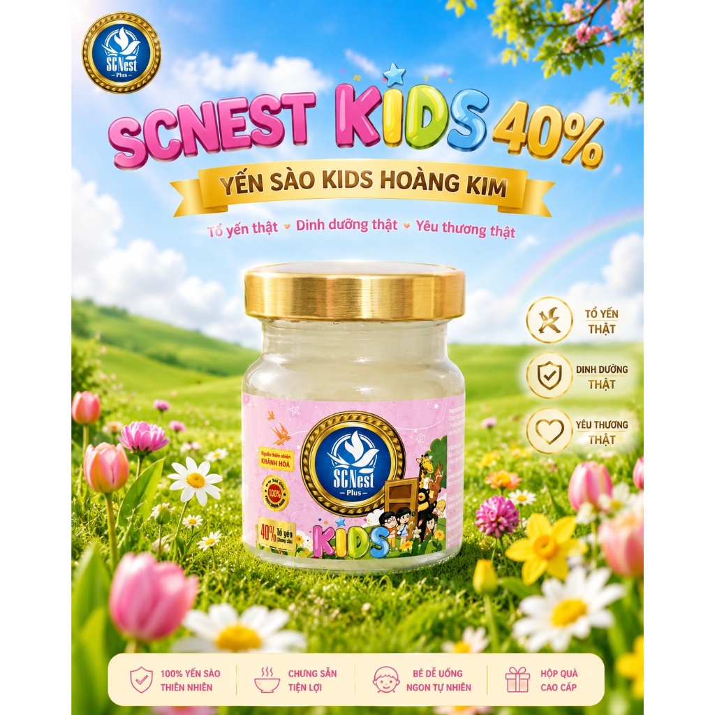 YẾN SÀO HOÀNG KIM CHO BÉ- VINNEST KIDS 40%