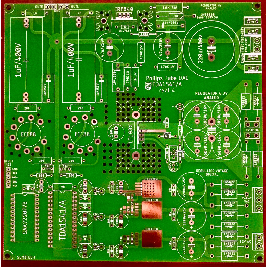 PCB Tube DAC TDA1541(A) (Không linh kiện ) | Shopee Việt Nam