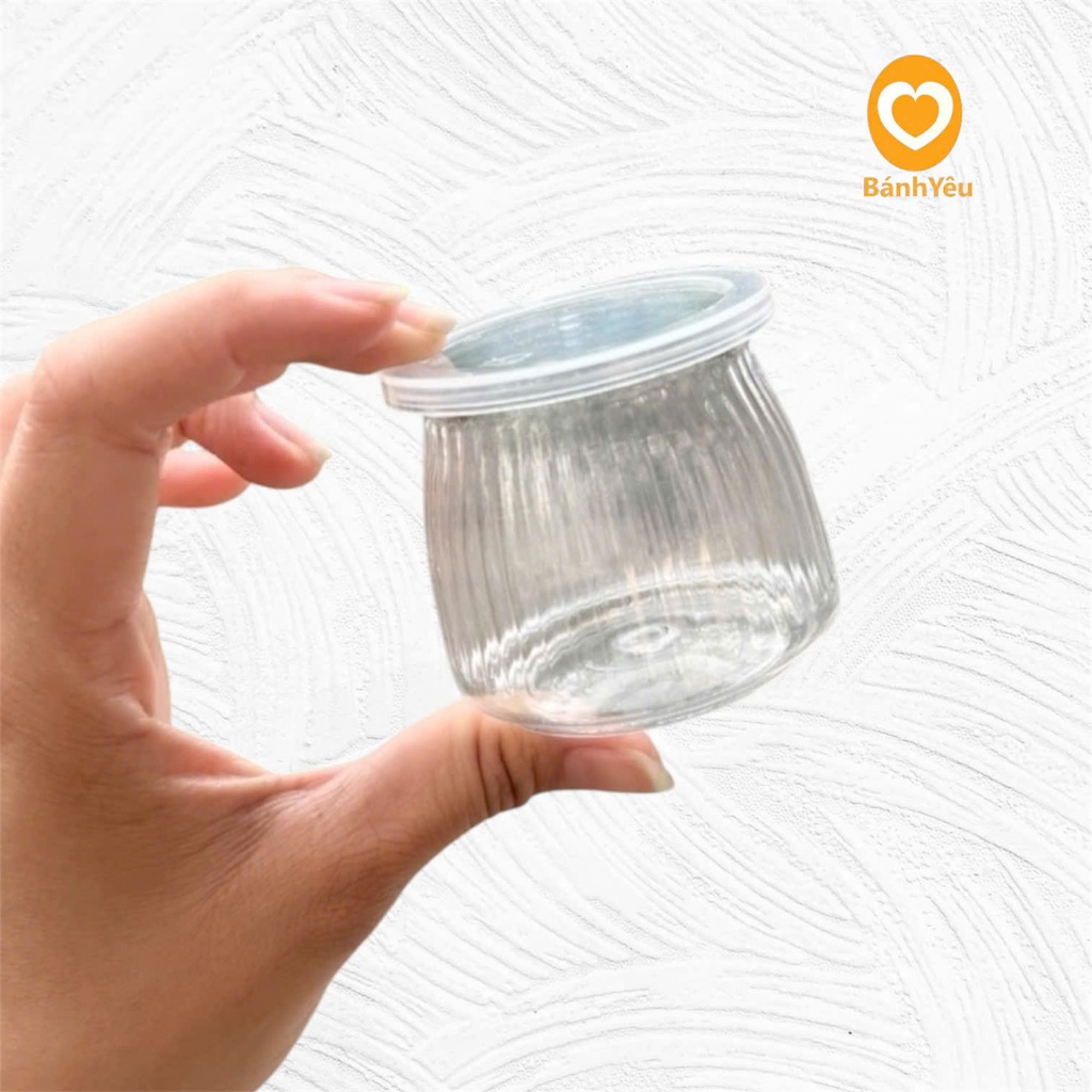 Hũ Sữa Chua Nhựa Nhiều Size 90ml-120ml Tùy Chọn /đựng Panna Cotta và Sữa Chua...
