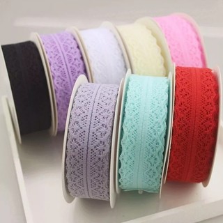 Ruy băng ren 3CM – Cuộn 45M trắng, đen, hồng to nhỏ phụ kiện trang trí handmade, làm nơ bó hoa, hộp quà