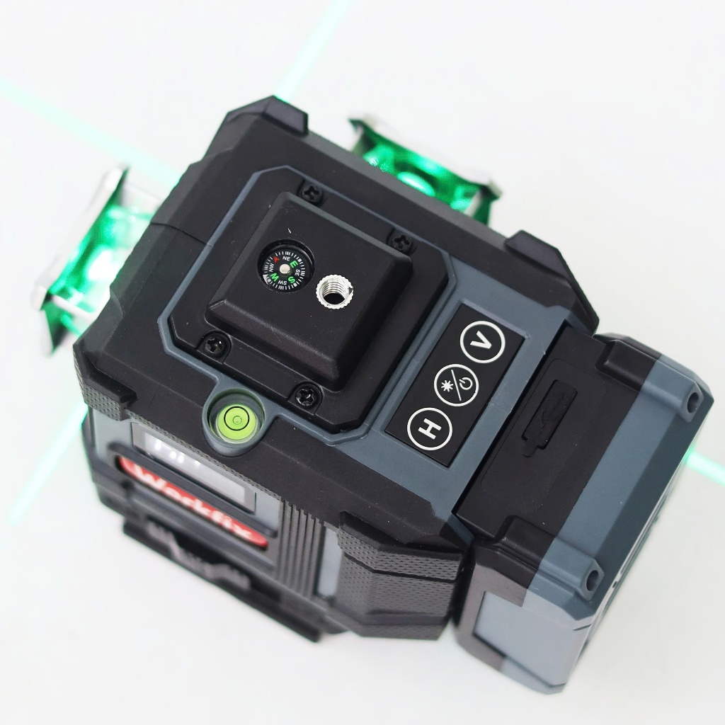 TẶNG CHÂN CAO Máy cân bằng Laser 12 Line Workfix WF-LS12L Đo 50M Tự Cân Mực Bắn Cốt Chuẩn 2PIN