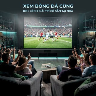 Máy chiếu mini YAMAZAKi A4K PRO xem Bóng Đá, Truyền Hình miễn phí Chất Lượng 4K