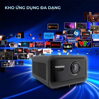 Máy chiếu mini YAMAZAKi A4K PRO xem Bóng Đá, Truyền Hình miễn phí Chất Lượng 4K