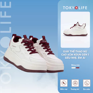Giày thể thao nữ TOKYOLIFE cao 6cm KOUN GEN 1 siêu nhẹ, êm ái 40005701 (phiên bản 2026)